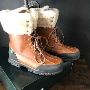 Ralph Lauren lace up snow boots